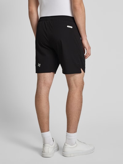 EA7 Emporio Armani Loose Fit Sweatshorts mit Label-Print Modell 'VENTUS' Black 5