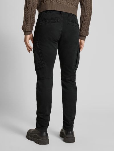 PME Legend Skinny Fit Cargohose mit Tunnelzug Modell 'Expedizor' Black 5