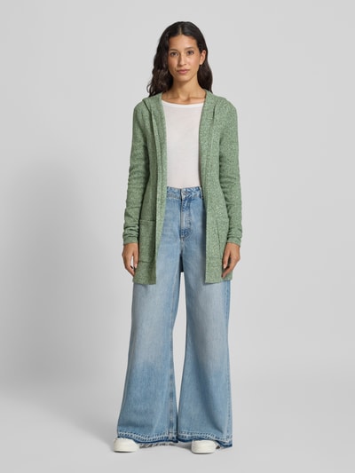 Vero Moda Regular Fit Strickjacke mit Kapuze Modell 'DOFFY' Oliv 1