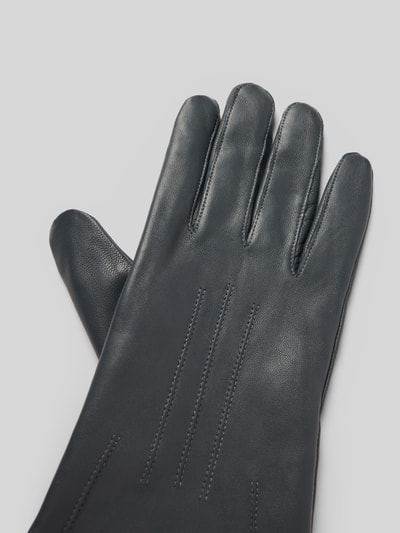 bugatti Rękawiczki z detalem z logo Grafitowy 3