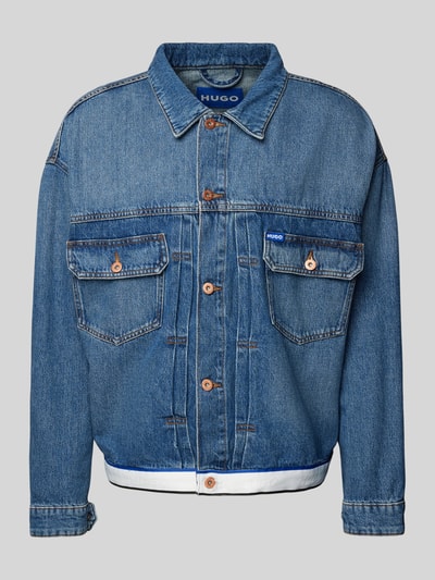 Hugo Blue Jeansjack met borstzakken Jeansblauw - 2