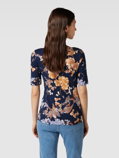 Lauren Ralph Lauren T-Shirt mit U-Boot-Ausschnitt Modell 'JUDY' Marine 5