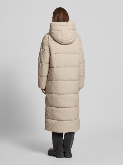 Jake*s Casual Płaszcz pikowany z kapturem Kamienny 5