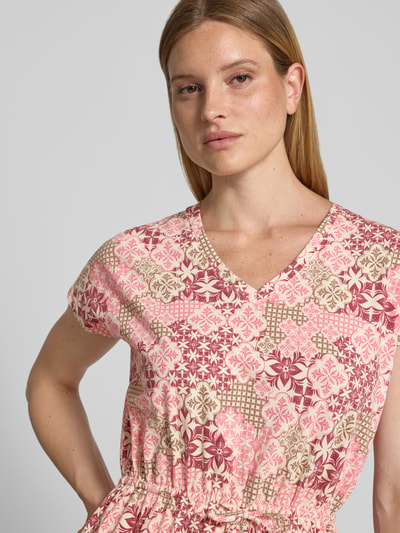s.Oliver RED LABEL Relaxed Fit Freizeitkleid aus Baumwoll-Mix Pink 3