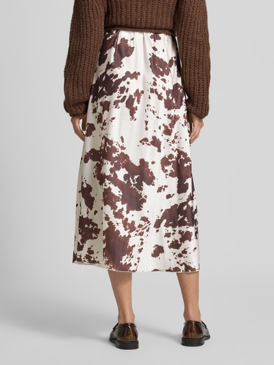 ZABAIONE Midirok met elastische band, model 'Na44ia' Middenbruin - 5