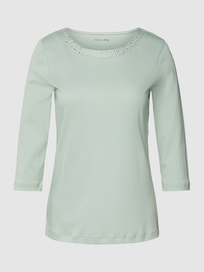 Christian Berg Woman T-shirt met siersteentjes Rietgroen - 2