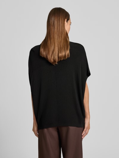 More & More Strickshirt aus Viskose-Mix mit Stehkragen Black 5