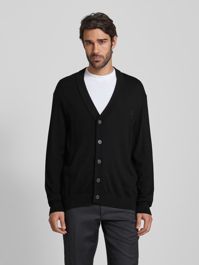 Armedangels Cardigan mit Logo-Stitching Modell 'KAARDON ICONIC' Black 4