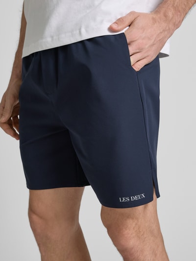 Les Deux Korte broek met steekzakken, model 'Raphael' Donkerblauw - 3