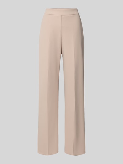 Produktfoto, Straight Fit Stoffhose mit Persplooien van Rinascimento, Dames stoffen broek, materiaalmix met stretch, elastische band, zij-steekzakken, bandwijdte maat S 37 cm, binnenbeenlengte maat S 82 cm