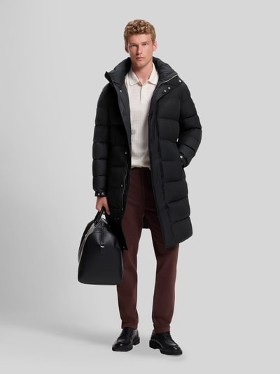BOSS Regular Fit Steppmantel mit Kapuze Black 1