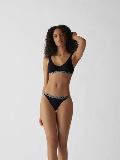 Stella Mc Cartney Slip mit Brand-Details Schwarz 1