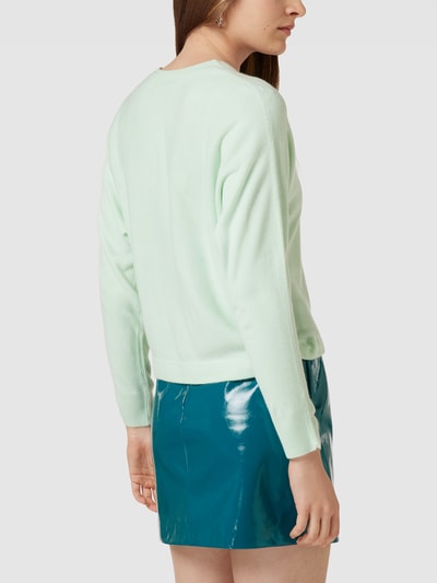 Only Gebreide pullover met tunnelkoord in de band, model 'AMALIA' Mintgroen - 5