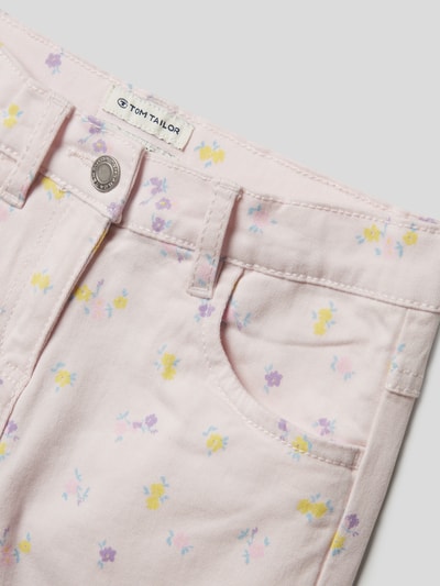 Tom Tailor Jeans met all-over bloemenmotief Lichtroze - 2