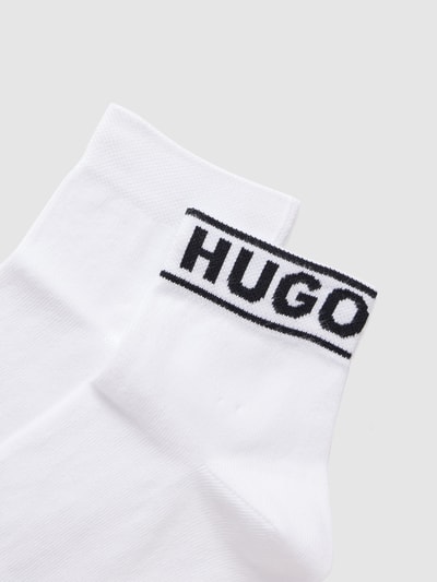 HUGO CLASSIFICATION Socken mit Label-Print im 2er-Pack Weiss 2