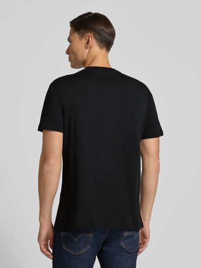 ARMANI EXCHANGE Regular fit T-shirt met logostitching Zwart - 5