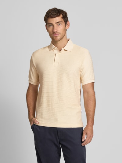 SELECTED HOMME Poloshirt met korte knoopsluiting, model 'JAY' Zand - 4