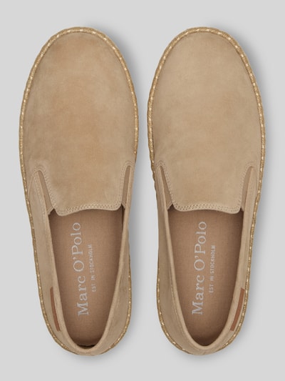 Marc O'Polo Espadrilles aus echtem Leder mit Logo-Patch Sand 3