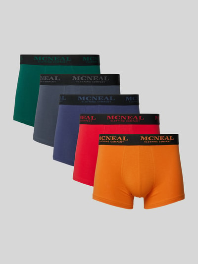 MCNEAL Trunks mit Label-Bund im 5er-Pack Rot 1