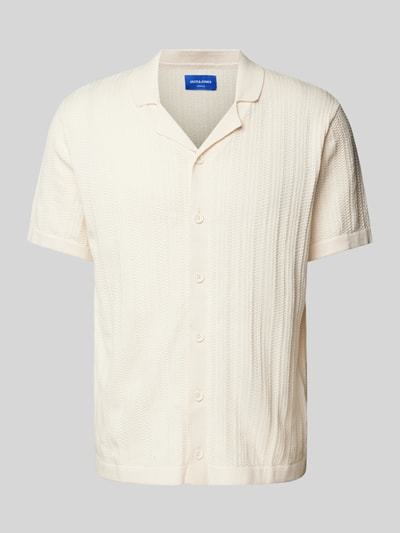 Jack & Jones Regular fit vrijetijdsoverhemd in gebreide look Offwhite - 2