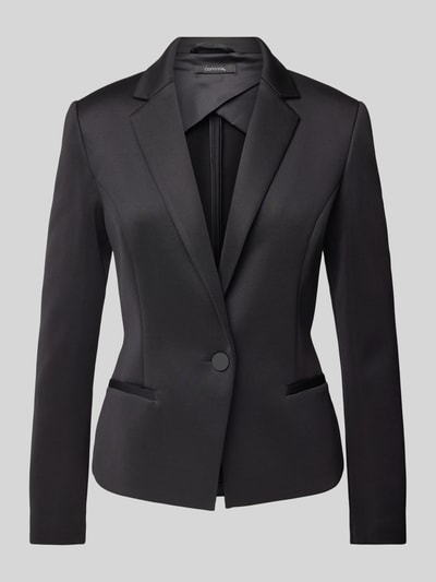 comma Blazer met strookzakken Zwart - 2