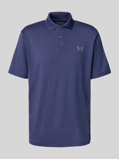 Under Armour Regular fit poloshirt met logo en knoopsluiting Marineblauw - 2