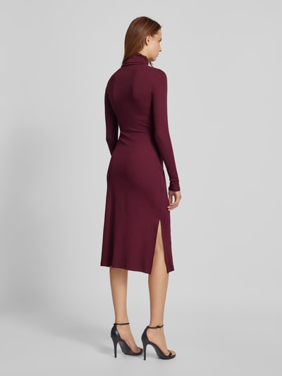 Lauren Ralph Lauren Midikleid mit Rollkragen Modell 'VAUREEN' Bordeaux 5