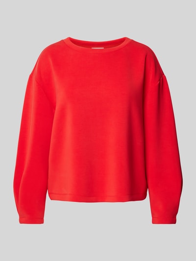 s.Oliver RED LABEL Relaxed Fit Sweatshirt aus Modal-Mix-Scuba Rot 2