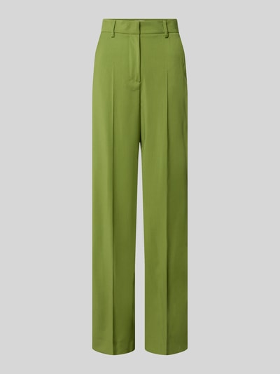 Produktfoto, grüne Weite Hose aus reiner Schurwolle Modell 'WKDVISIVO' von Weekend Max Mara, glatte Oberfläche, Damen Hose