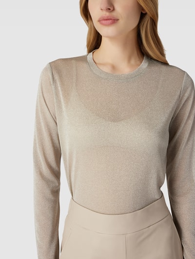 MaxMara Leisure Longsleeve mit Effektgarn Modell 'FILLY' Gold 3