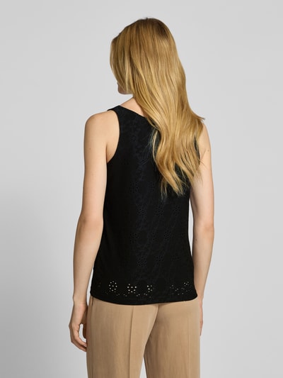 Soyaconcept Top mit Lochstickerei Modell 'INGELA' Black 5