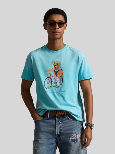 Polo Ralph Lauren Regular Fit T-Shirt m it Polo Bear Print Tuerkis 4