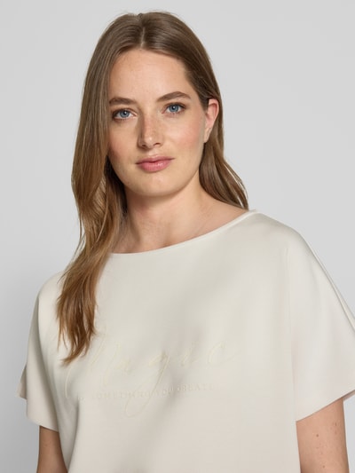 Christian Berg Woman Sweatshirt met halflange mouwen Ecru - 3