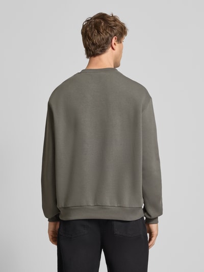 KARL KANI Regular Fit Sweatshirt mit Logo-Stitching Modell 'Essential' Anthrazit 5