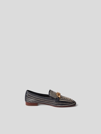 Tory Burch Penny Loafer in Flecht-Optik Dunkelblau 4