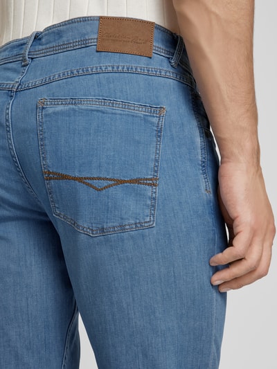 Christian Berg Men Regular fit jeans in 5-pocketmodel Lichtblauw gemêleerd - 3