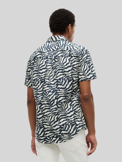 Tommy Hilfiger regular fit kort overhemd met labelstitching Zwart - 5