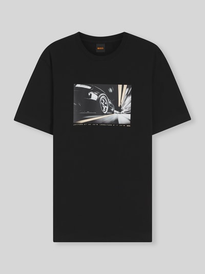 BOSS Orange Regular Fit T-Shirt aus reiner Baumwolle Black 2