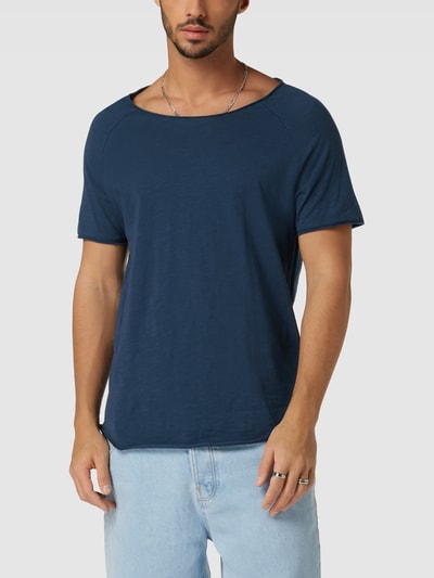 REVIEW T-shirt met ronde hals Donkerblauw - 4