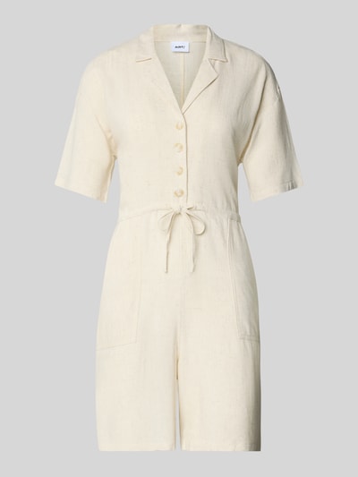 moves Playsuit van een mix van viscose en linnen, model 'Averie' Beige - 2