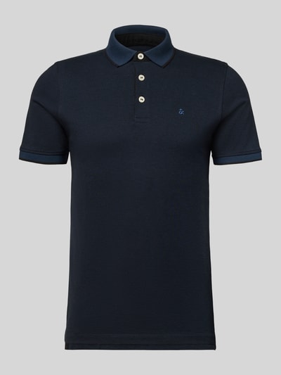 JACK & JONES Slim Fit Poloshirt mit Viskose-Anteil Modell 'Paulos' Marine 2