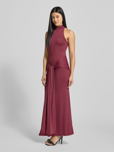 Bardot Slim Fit Abendkleid mit Rollkragen Modell 'Isadora' Bordeaux 1