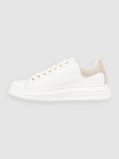 Guess Sneakers van leer, model 'Vibo' Wit - 3