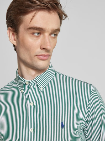 Polo Ralph Lauren Regular fit vrijetijdsoverhemd met labelstitching Lichtgroen - 3