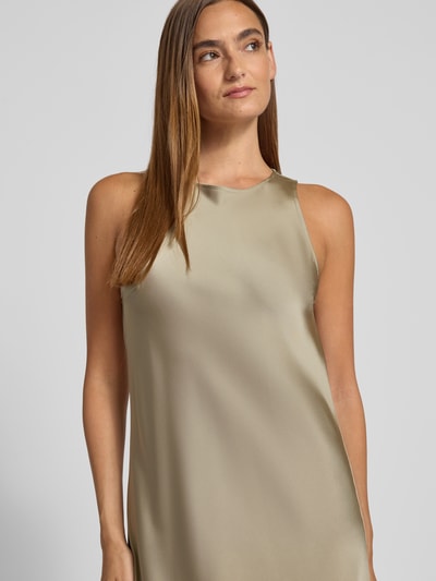 MAX&Co. Cocktailjurk in A-lijn zonder mouwen, model 'KAISER' Olijfgroen - 3