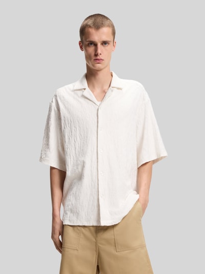 HUGO Blue Koszula casualowa o kroju relaxed fit z froty Złamany biały 4