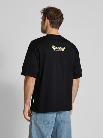 CARLO COLUCCI Oversized T-Shirt mit Label-Print Black 5