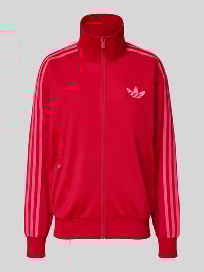 adidas Originals Bluza rozpinana o kroju regular fit ze stójką model ‘Firebird’ Czerwony 2