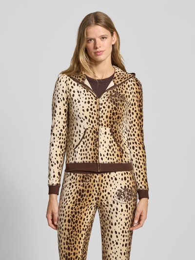 Juicy Couture Sweatjacke mit Kapuze Hellbraun 4