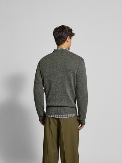 Officine Générale Pullover aus Woll-Kaschmir-Mix Taupe 5